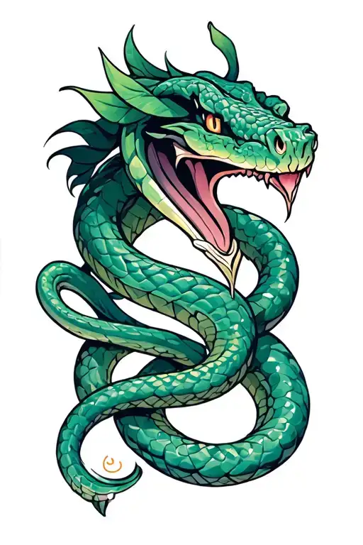 Dagger Snake Intertwined