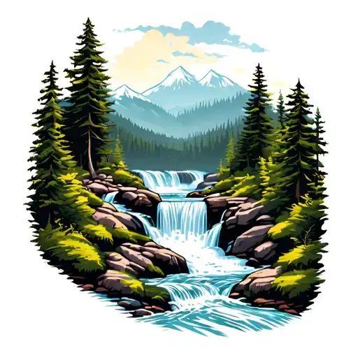 Hiking Trail Waterfall