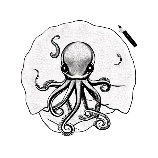 Octopus On The Pizza Pie