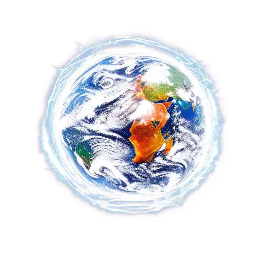 Planet Earth On Fire