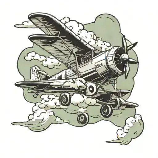 Planes And Strom Cloud Background