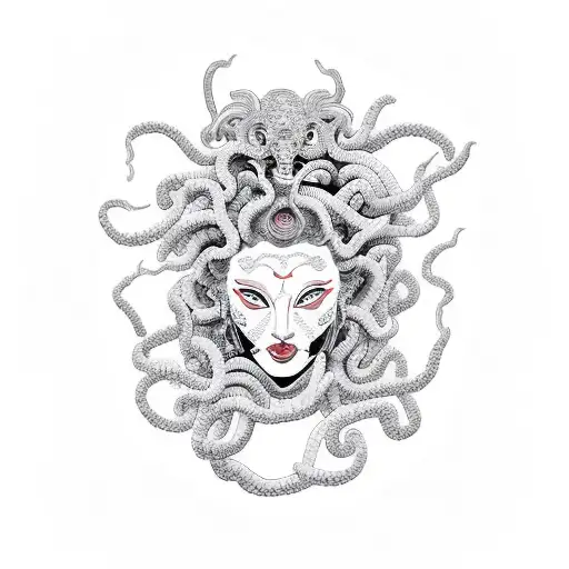 Medusa Wearing Hannya