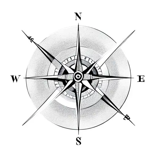 Compass And Animal Head