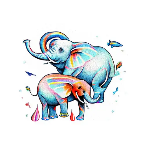 Elephant Bumblebee And A Whale Marching