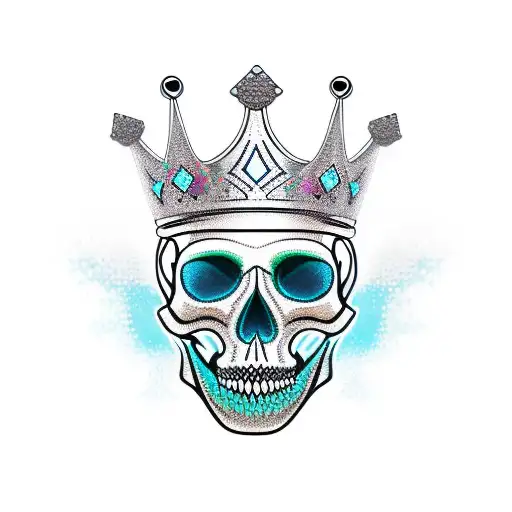 Queen Skull And Crown