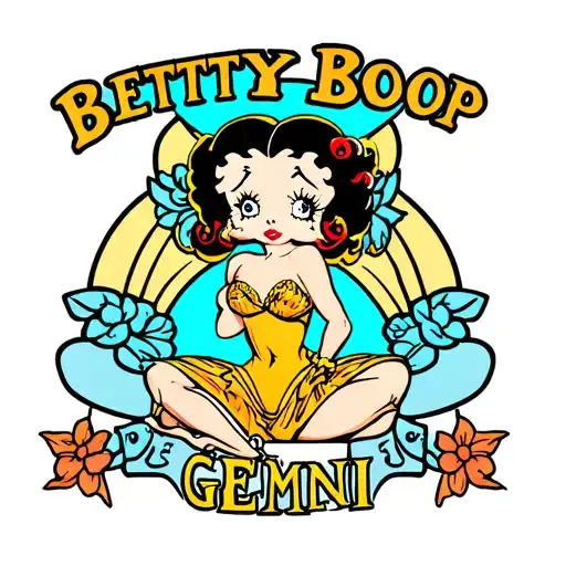 Brown Betty Boop Gemini Sign