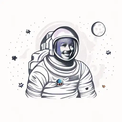 Astronaut With Cowboy Pistols