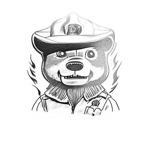 Smokey The Bear On Fire