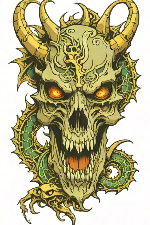 Symmetric Dragon Skull