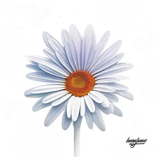 Daisy With Mountains