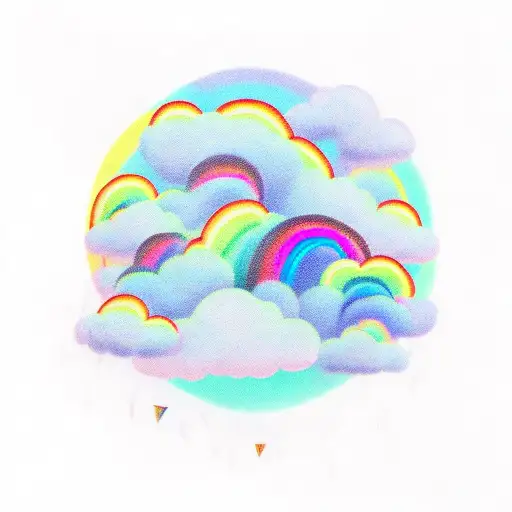 Clouds And Rainbow