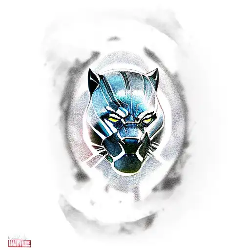 A Black Panther Pouncing