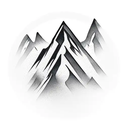 A Road Bike Wheel Transforming Into A Mountain Peak