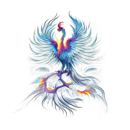 Phoenix Rising From Ashes
