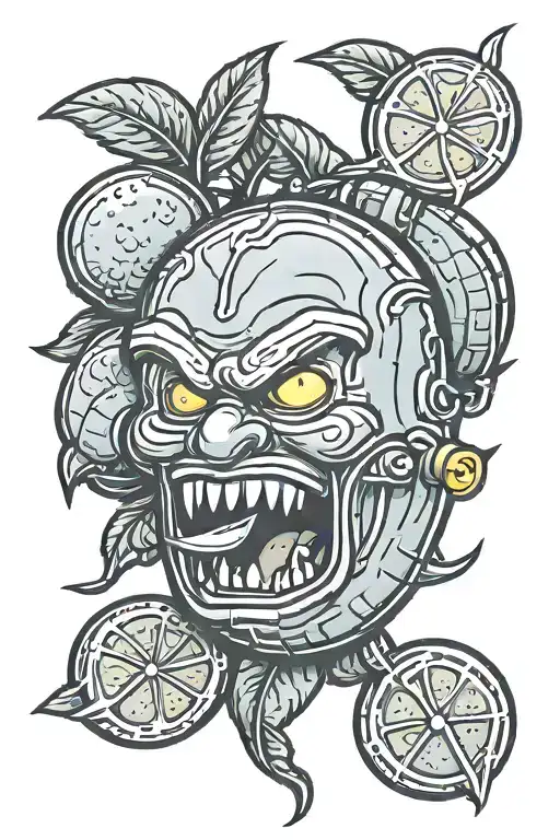 A Tactical Cartoon Looking Lemon