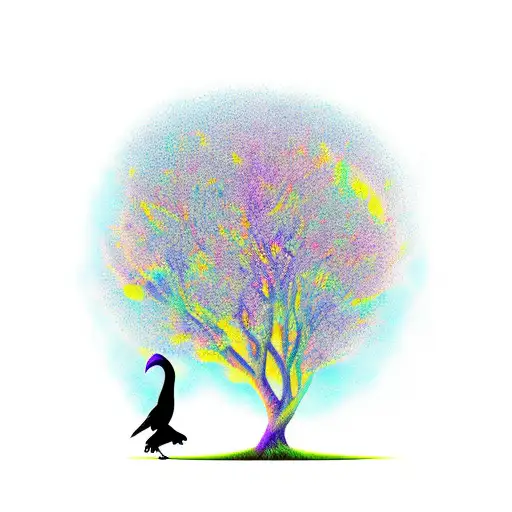 Tree Of Life With Ravens