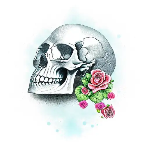 Skull And Roses