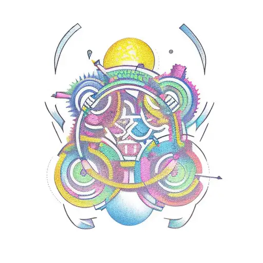 A Creative Tattoo Design That Represents The Journey Of Weight Loss