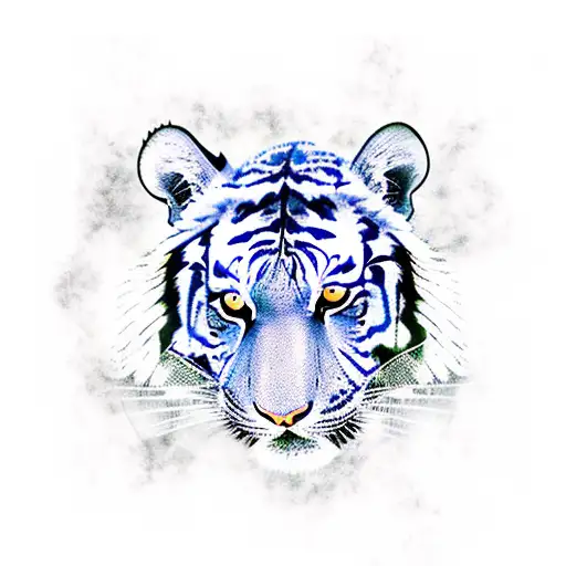 A Fierce Tiger Wearing A Dallas Cowboys Jersey