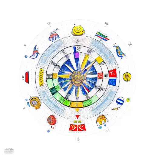 A New-school Interpretation Of A Libra Zodiac Wheel