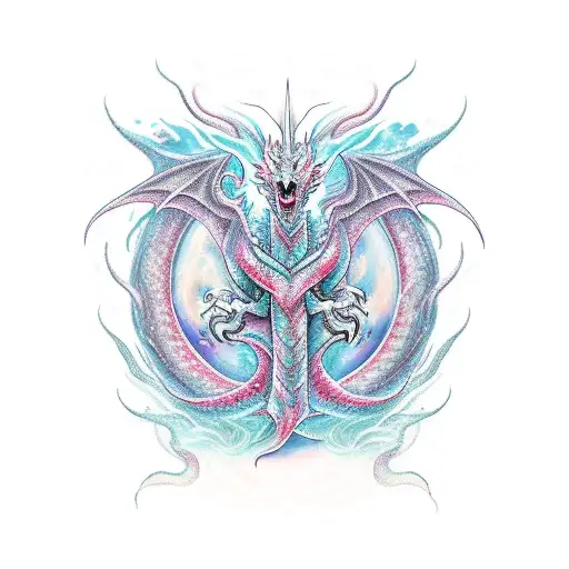 A Camera Lens Morphing Into A Majestic Dragon