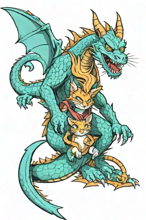 Dragon And Cat