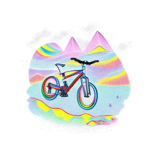 Rainbow And Mountain Bike