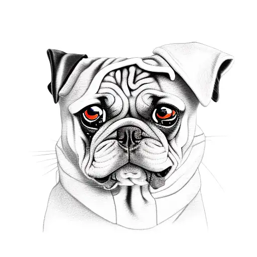 Black Man In Corvette With A Pug