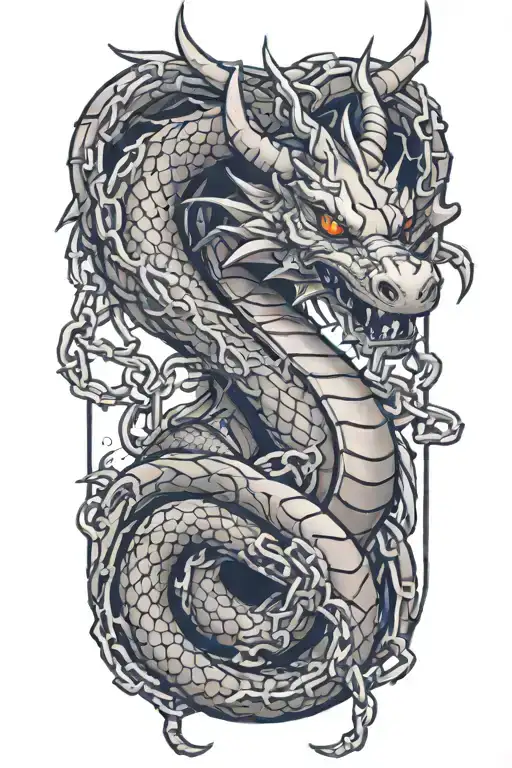 Dragon In Chains Wrapped