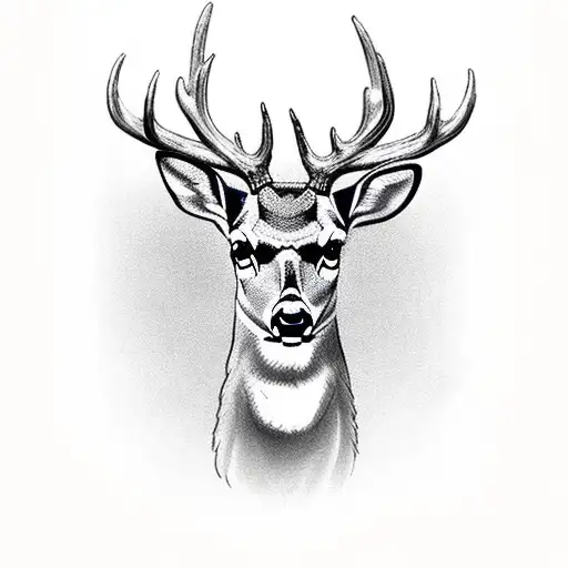 Deer Wearing An American Football Helmet