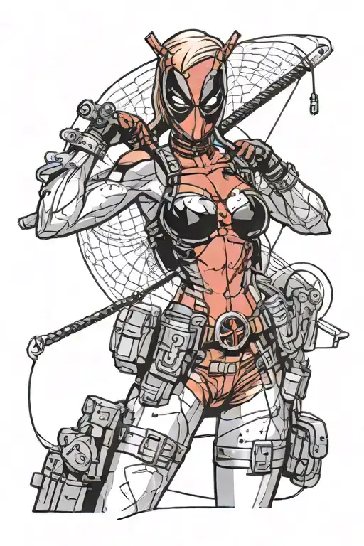Female Deadpool In String Bikini