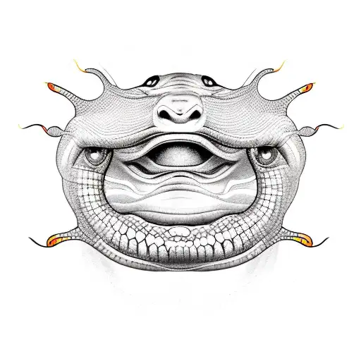 Boa Constrictor Is Hypnotising Monkey