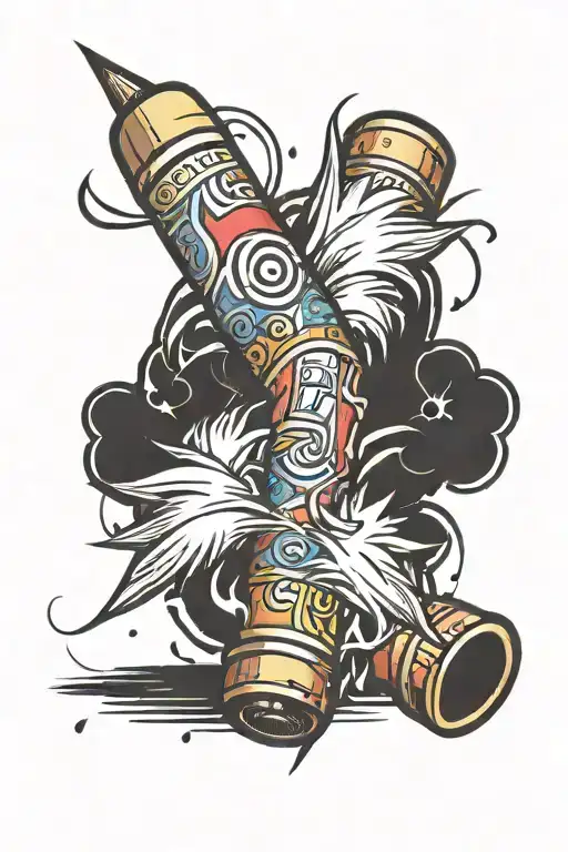 Firecracker With Scroll Wrapped