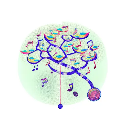 Money Tree With Musical Notes As Leaves