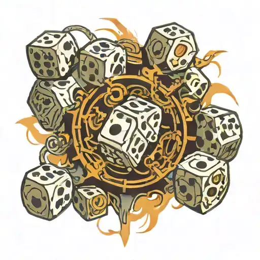 Dice Gear Half Circle Arround