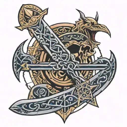 Zulfiqar Sword And Yaman Script