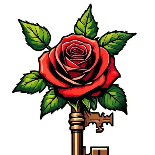 Red Rose Key