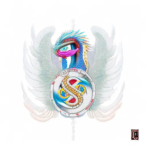 Synthesis Of Quetzalcoatle And Ouroboros As Bracelet