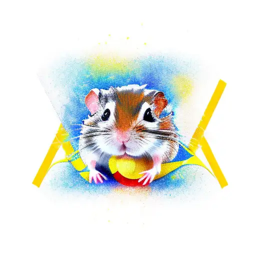 Female Battle Hamster With Nlaw In Ukrainian Colors