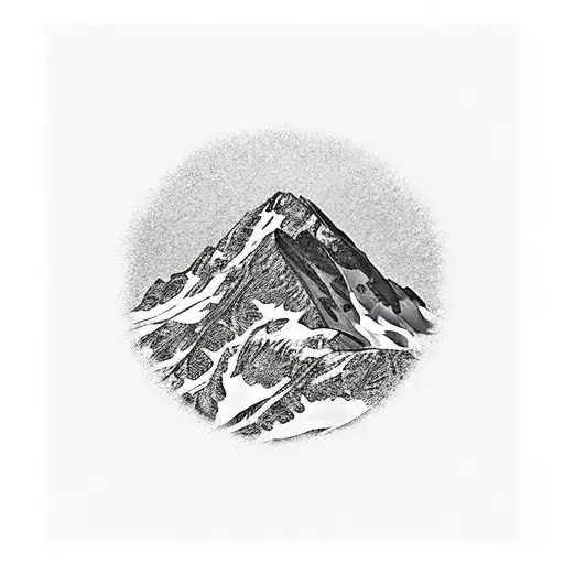 A Realistic Mountain Landscape With Hidden Anatomical Elements