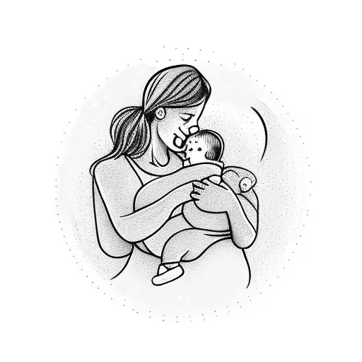 Breastfeeding Mother To A Son