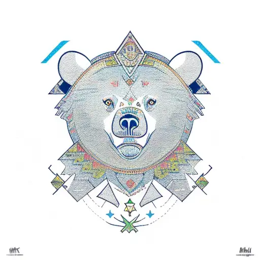 Slavic Symbols And A Bear