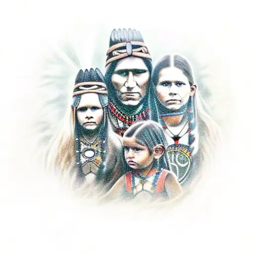 Celtic Native American Family