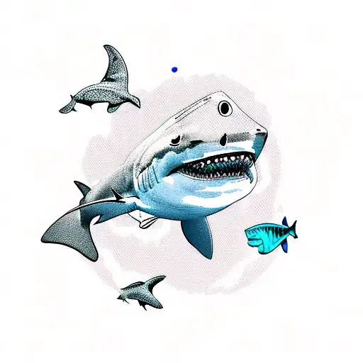 Shark Cartoon With