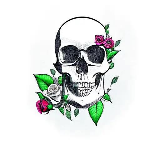 Skull And Roses