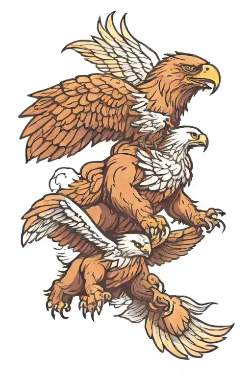 Bear And Eagle Design