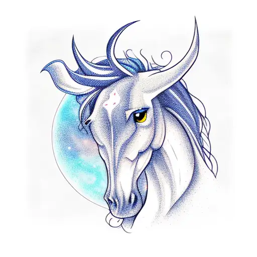 Long Tree Horse Moon Midnight