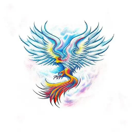 A Phoenix Rising From A Musical Score