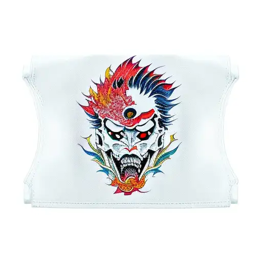 Phoenix Kanagawa Hannya Flowers Handwriting Sleeve