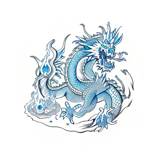 Haku Dragon And Water